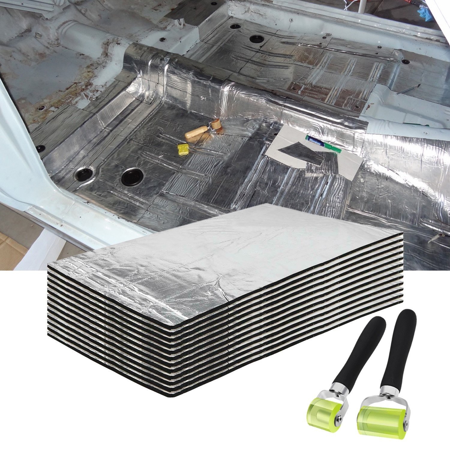 Universal Fireproof Sound Deadener shock absorption Mat For industrial park-NEW
