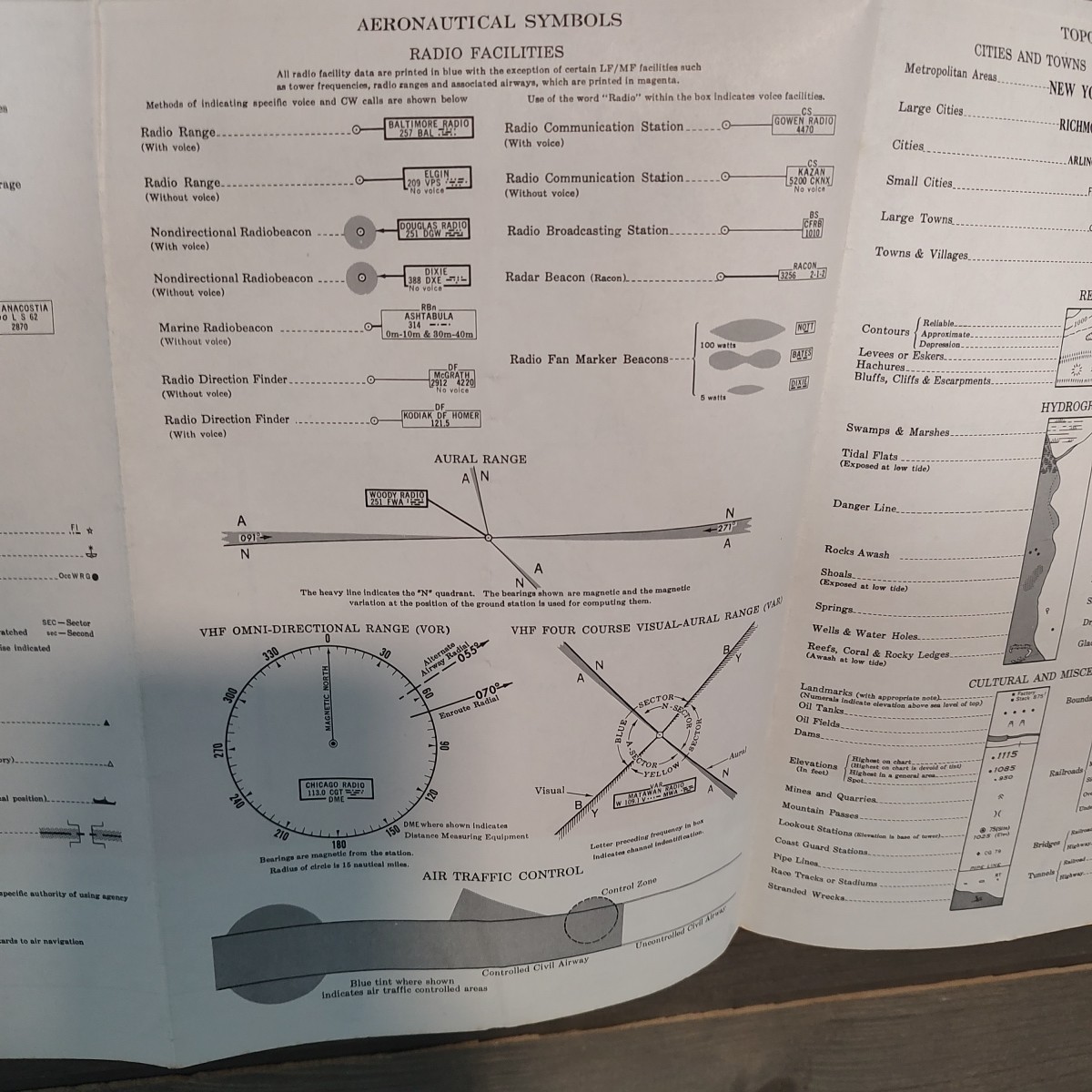 World Aeronautical Chart Map BRYCE CANYON 1953 USAF Edition 2 Sided