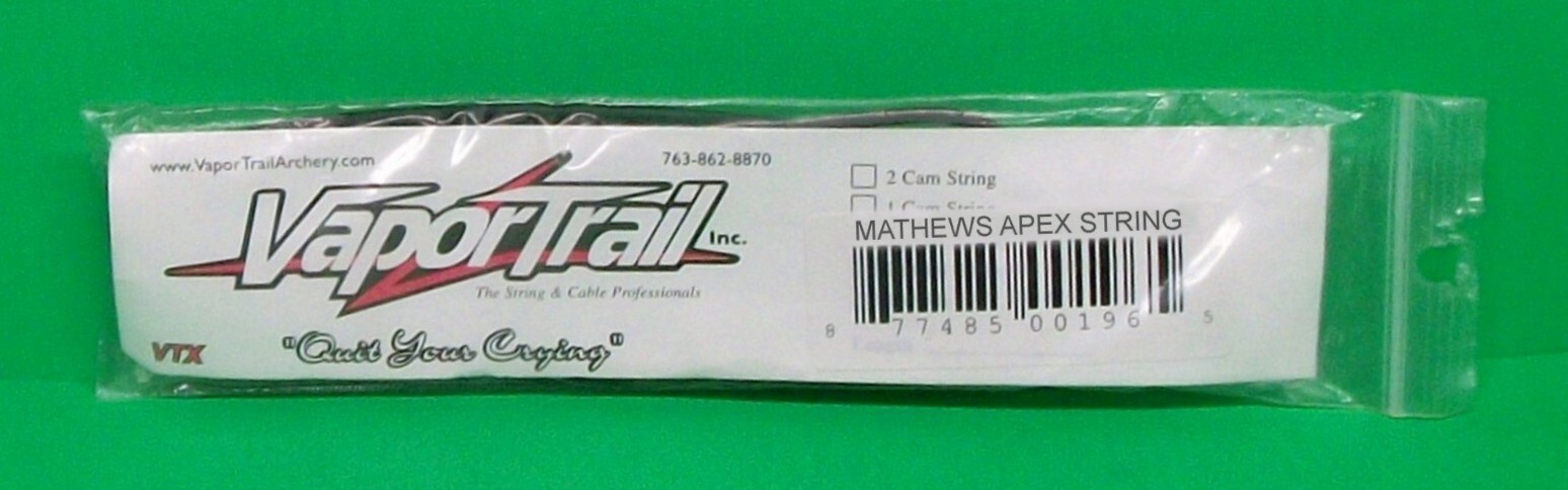New VaporTrail VTX Premium Replacement String for the Mathews Apex 8 - 103 1/2"