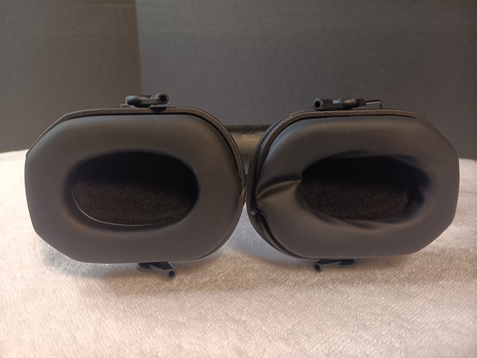 Walker's Black Hearing Protection Earmuff Folding Design Durable Padded Headband