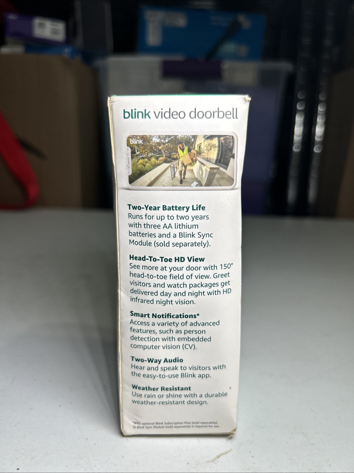 Blink Battery Doorbell Wireless Video Audio New In Box