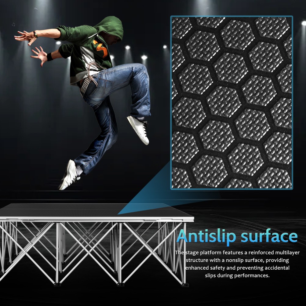 Portable Stage Platform 4x4 Foldable Small Stage Platform 48 L*16H Folding