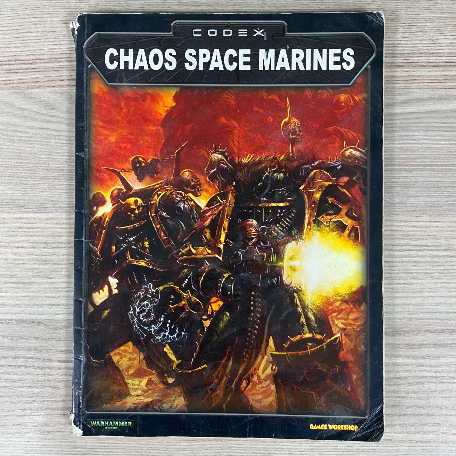 WARHAMMER 40K 40,000 CODEX CHAOS SPACE MARINES 2002 3RD EDITION ARMY BOOK