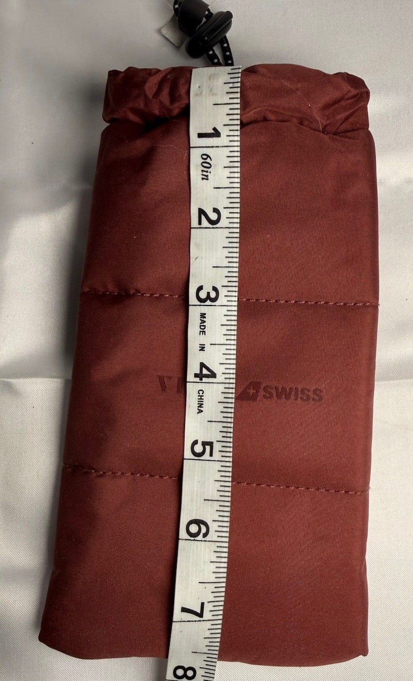 Swiss Original Brown Padded Militaria Pouch 8in Drawstring Military Collectible