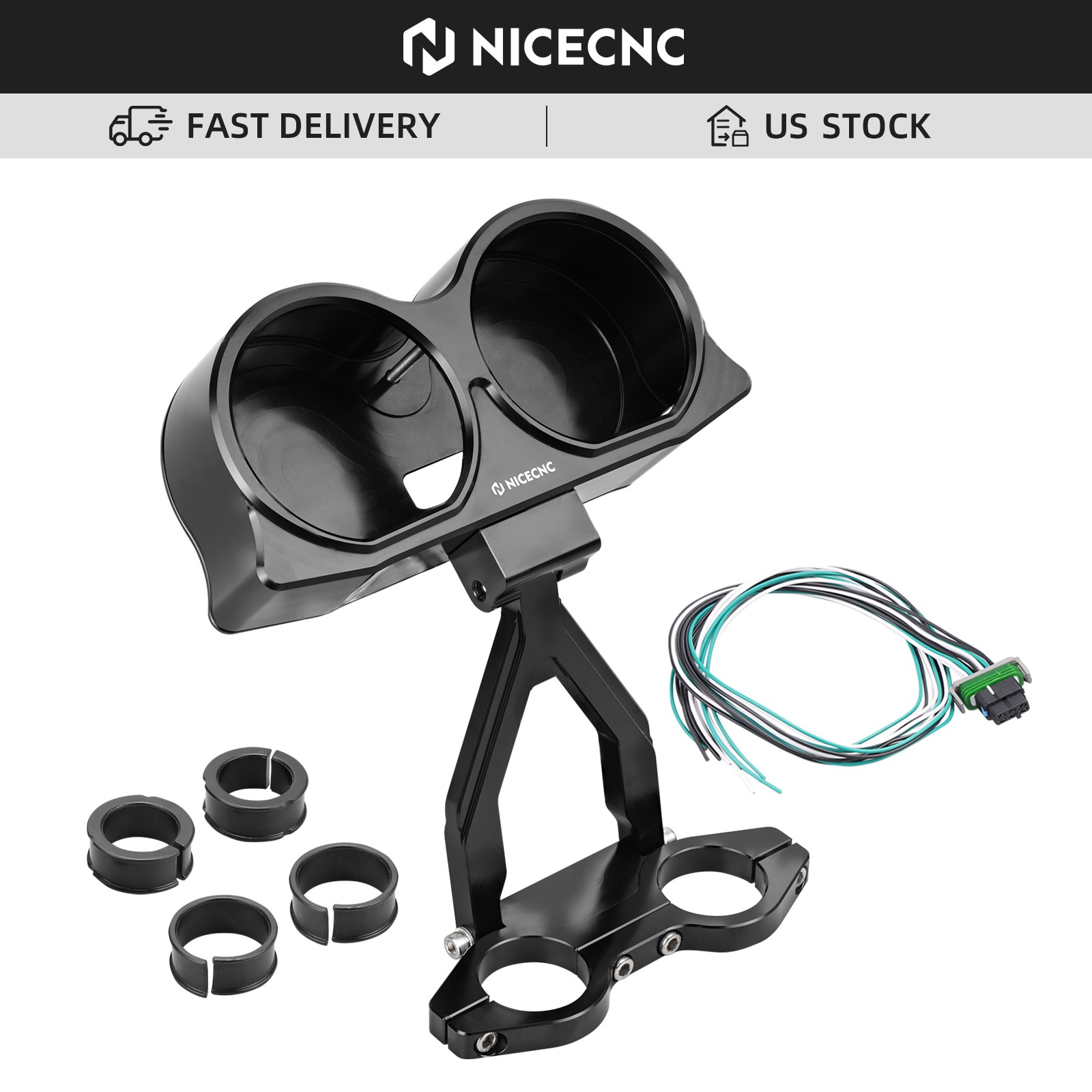 Instrument Bracket Speedometer Relocation Cover Kit For Road Glide FLTRX 2015-23