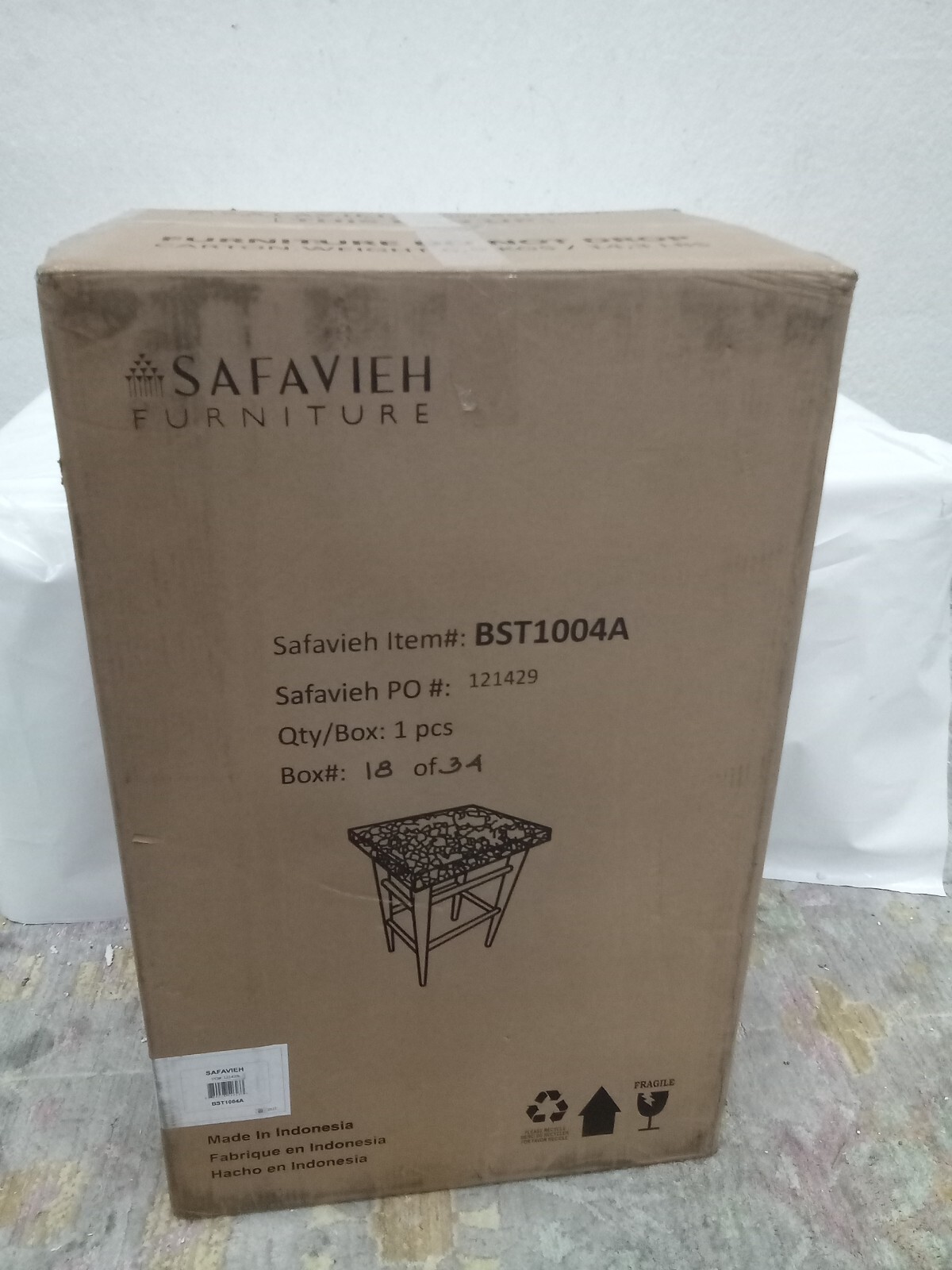 Safavieh Kaleo Woven Leather Barstool, Reduced Price 2172714824 BST1004A