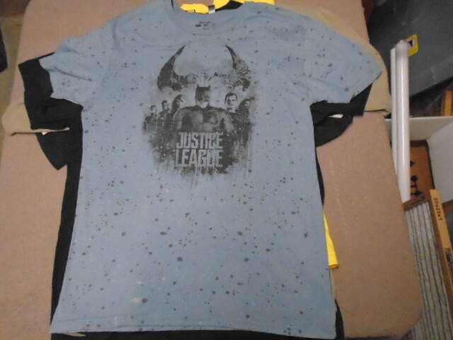 RARE Justice League DC film SHIRT med BATMAN Superman WONDER WOMAN Aquaman FLASH