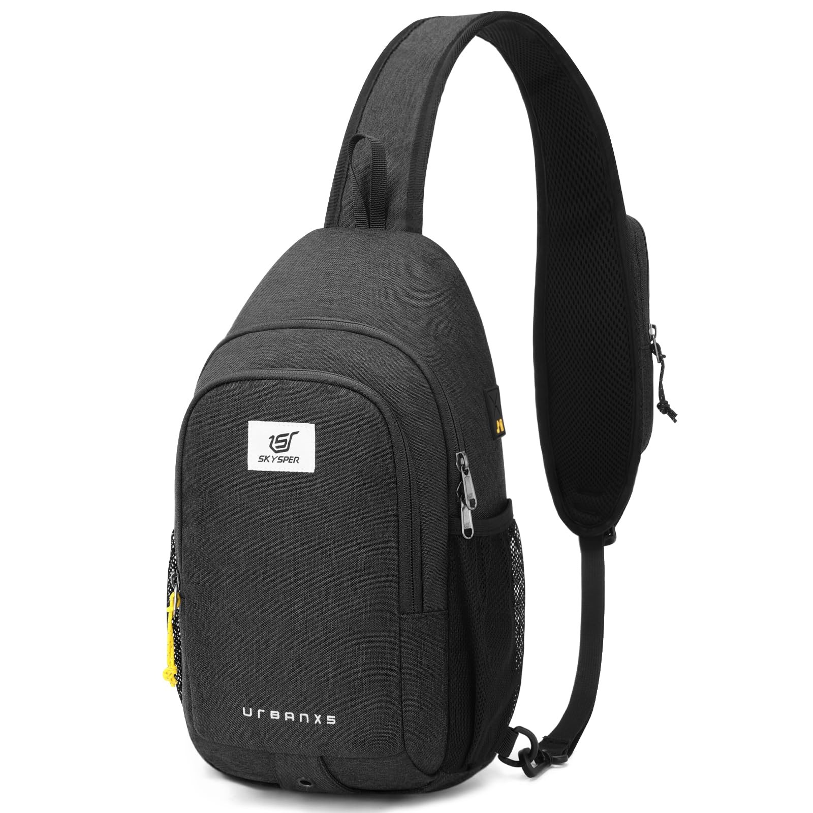 Sling Bag Anti Theft Crossbody Bag RFID Lightweight Travel Shoulder Black
