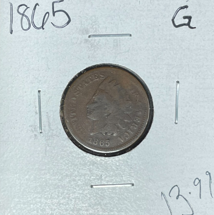 1865 INDIAN HEAD CENT - GOOD ~NICE COIN~