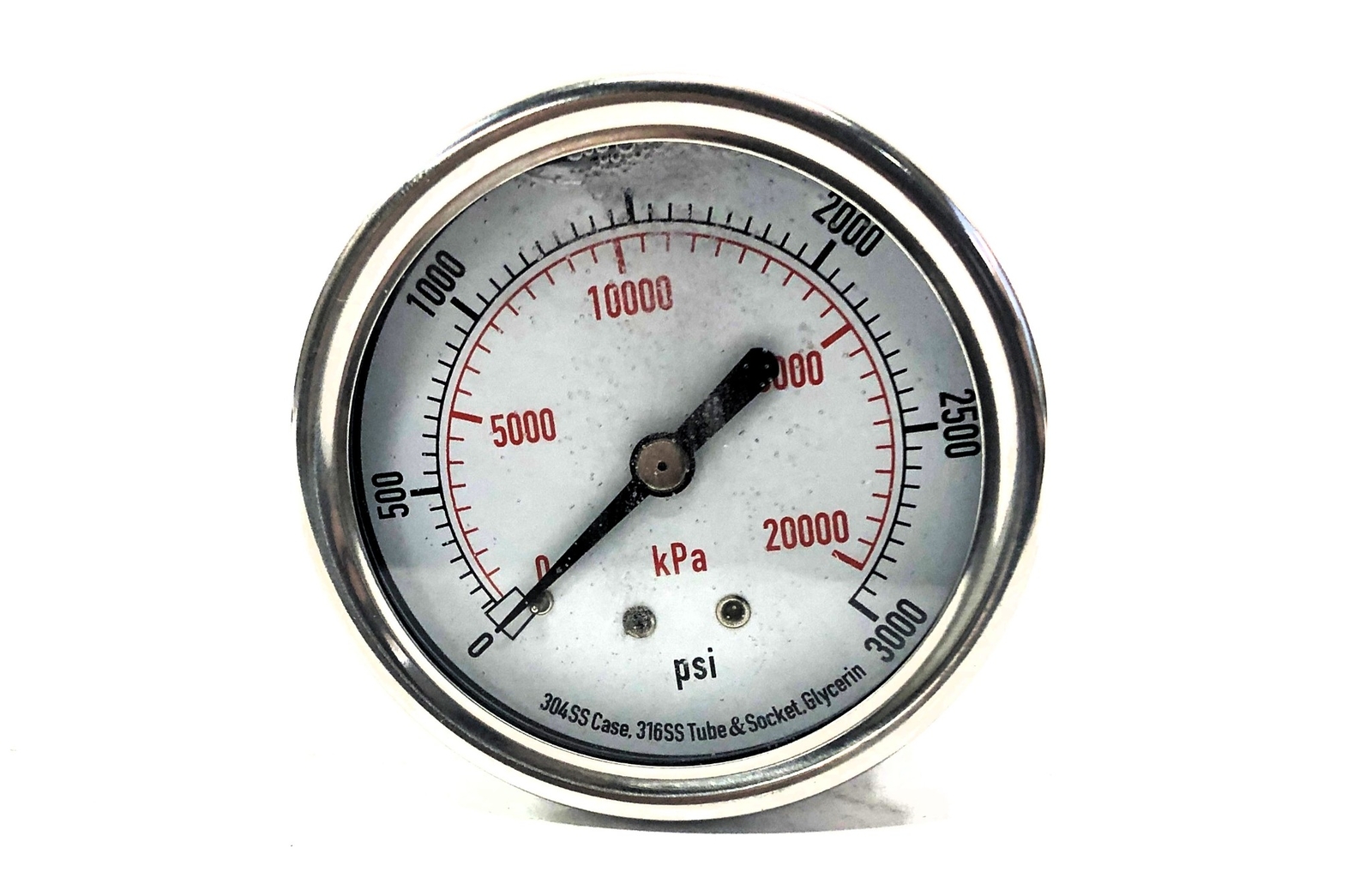 Unbranded 3000 PSI Pressure Gauge 4CFU5A NOS