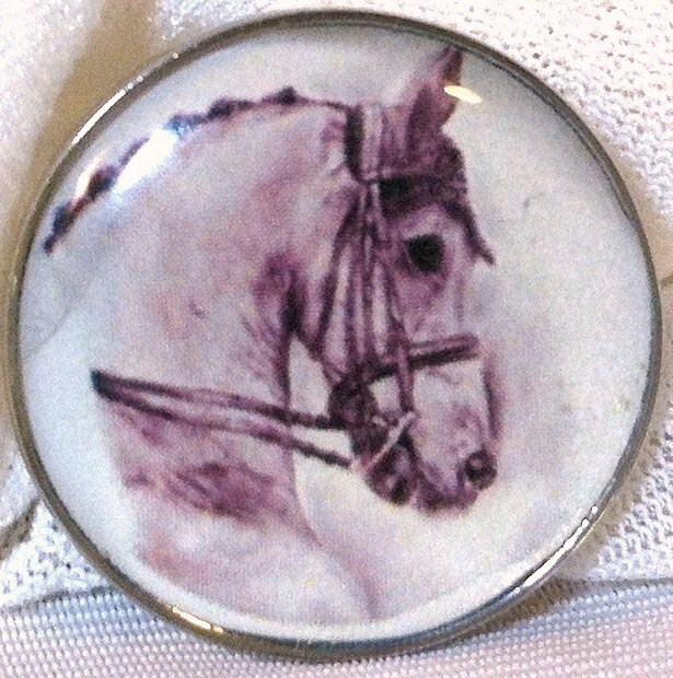 Fine Art Horse Snap WARMBLOOD IN BRIDLE 18-20MM  SOME WITH BUBBLES!! Horse GIft!