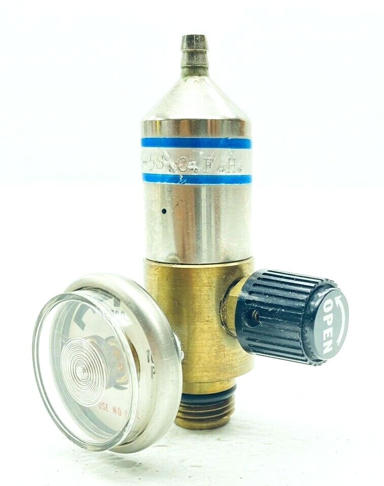 ALPHAGAZ 715-5S CYLINDER PRESSURE REGULATOR GAUGE 0-1000 PSI