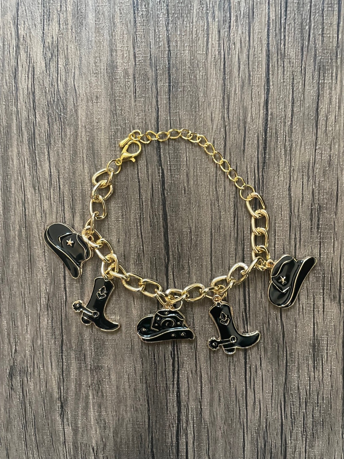 Handmade 4- Piece Western Charm Bracelet Set