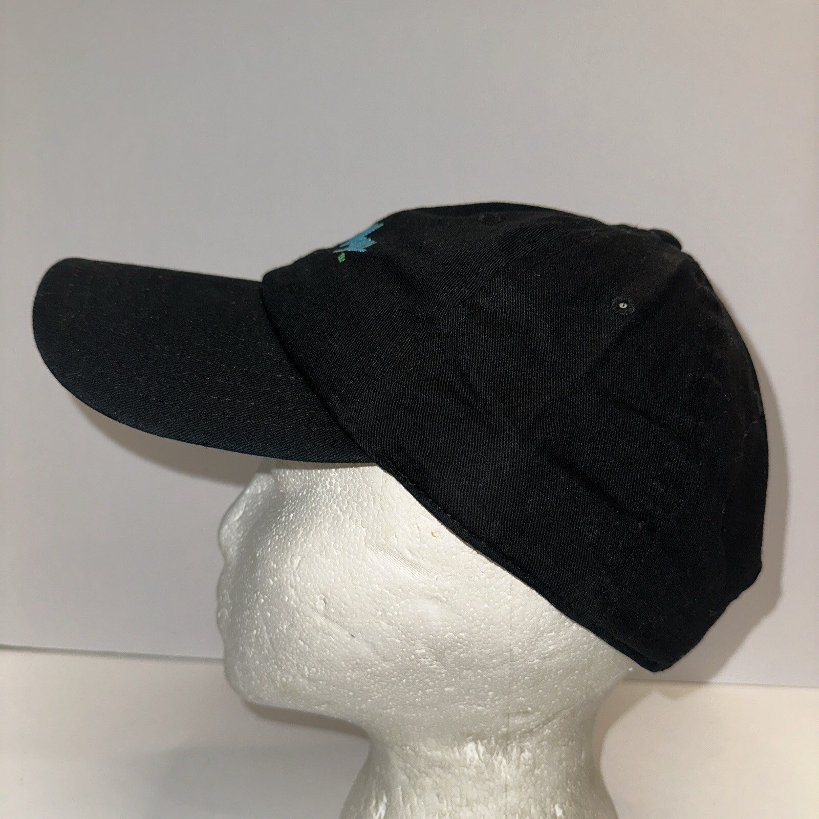 Rick & Morty Adult Swim Cartoon Black Hat Cap Bio-World Strap Buckle