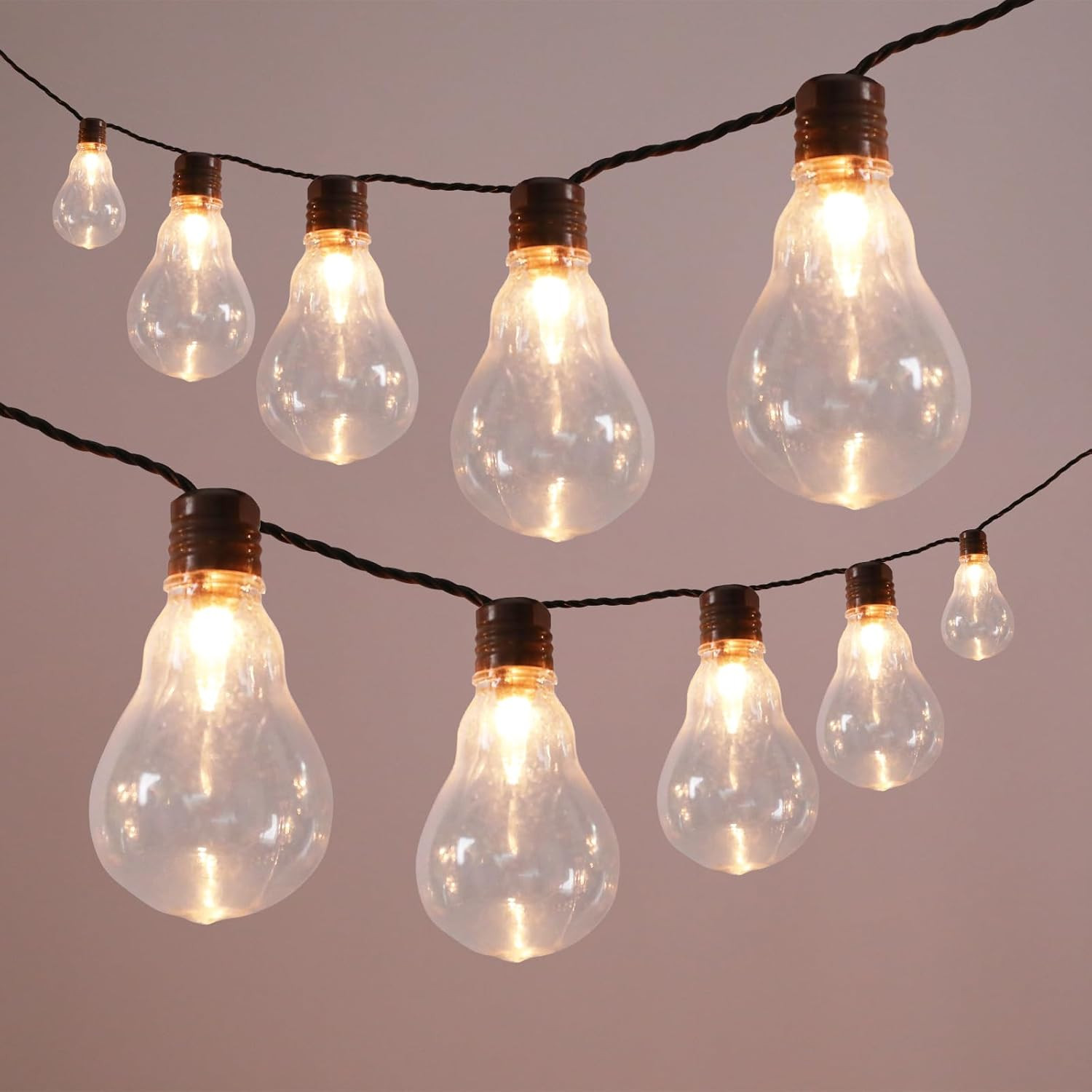 Luces exteriores led cadena impermeable 35 bombillas edison 15ft jardin patio