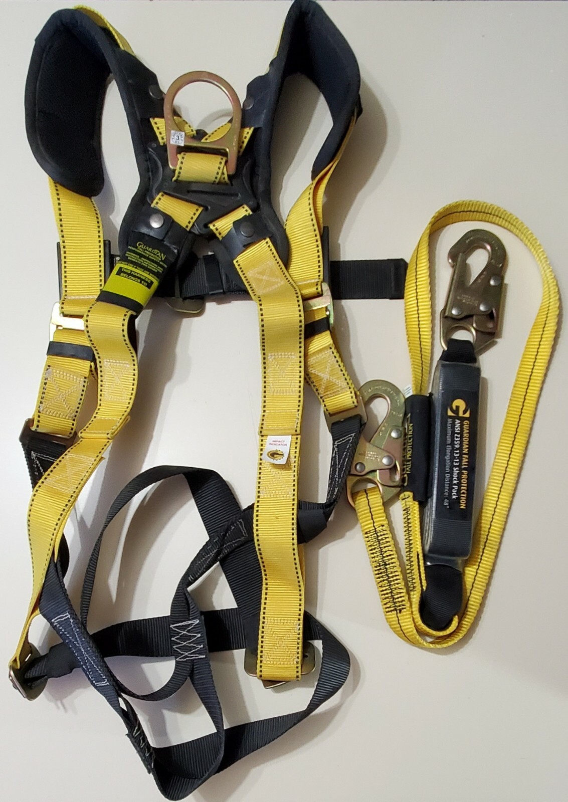Seraph Harness & Shock Absorbing Lanyard Assembly By Guardian Fall Protection