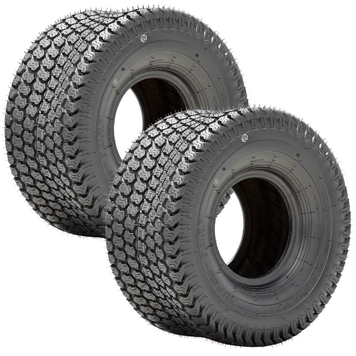 (2) Genuine OEM Kenda 24462004 Super Turf Tubeless Tire 20x10.00-8 6PR K500 6PLY