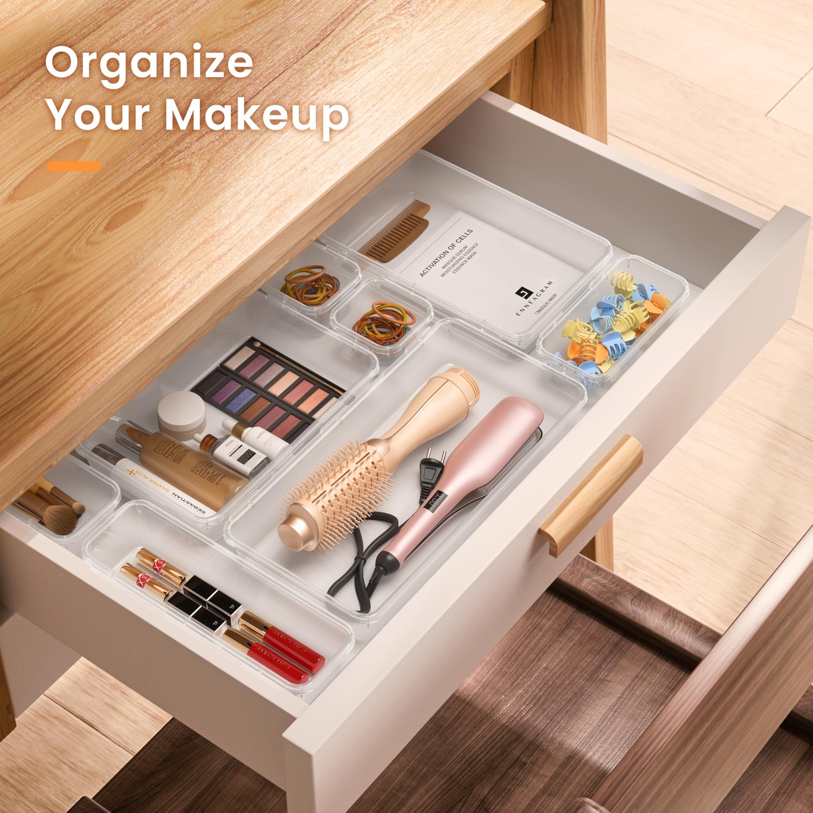 A-LuGei 【Military Grade】 Drawer Organizer,【𝟱𝗦𝗶𝘇𝗲】 Makeup organizer,