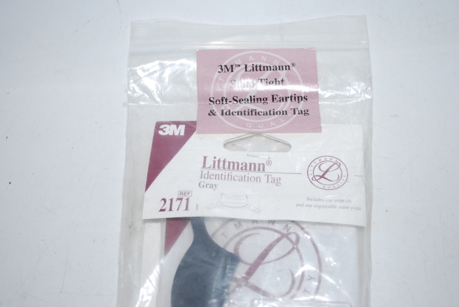Littmann Stethoscope Identification ID Tag – Gray – 3M 2171 – Engravable / Write