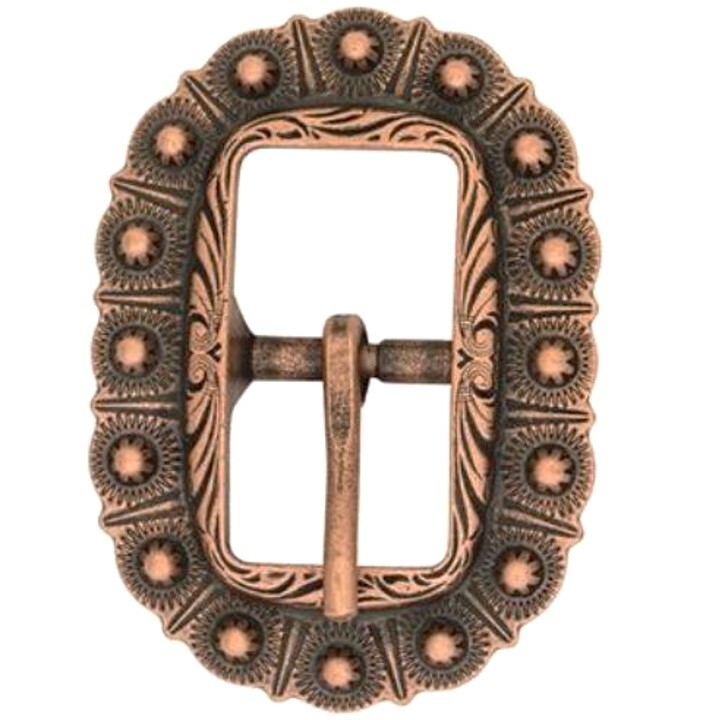 3 1/4" Antiqued Silver or Copper Oval Berry Buckles Fits up to 1" straps