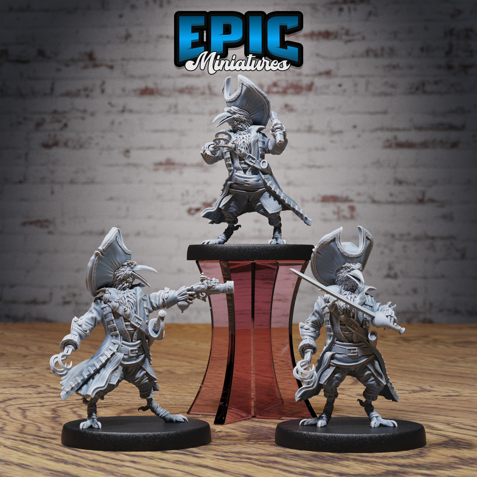Crow Folk Pirate, Epic Miniatures  Pirate Scourge - Sea Bandit 28mm scale