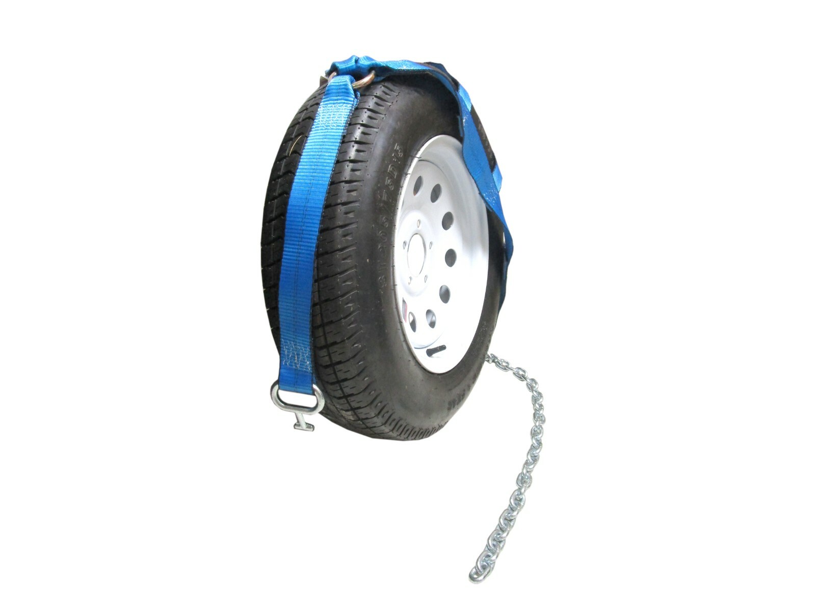 Basket Wheel Strap 2" Chevron Style 1 T Hook 2,000 lbs Blue Classic Webbing