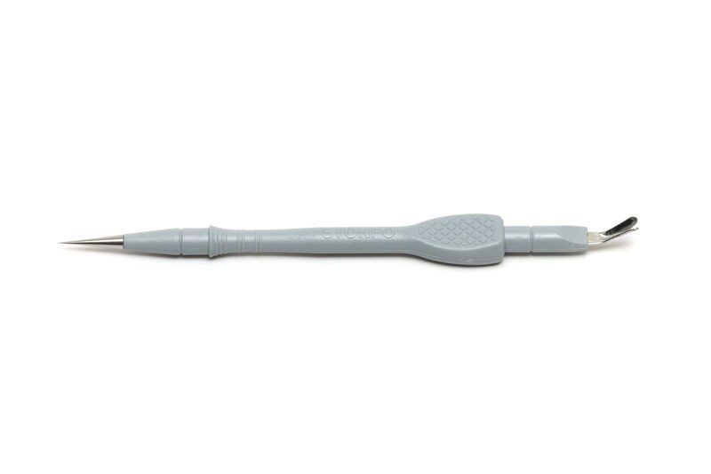 STONFO THREAD CUTTER WITH PRECISION BODKIN. FLY TYING TOOL.