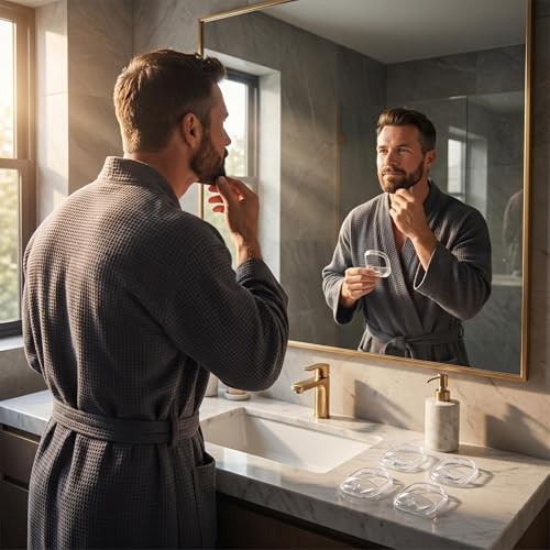 5 Pcs Men’s Beard Shaping Template Tool – Precision Beard Trimmer Guide for