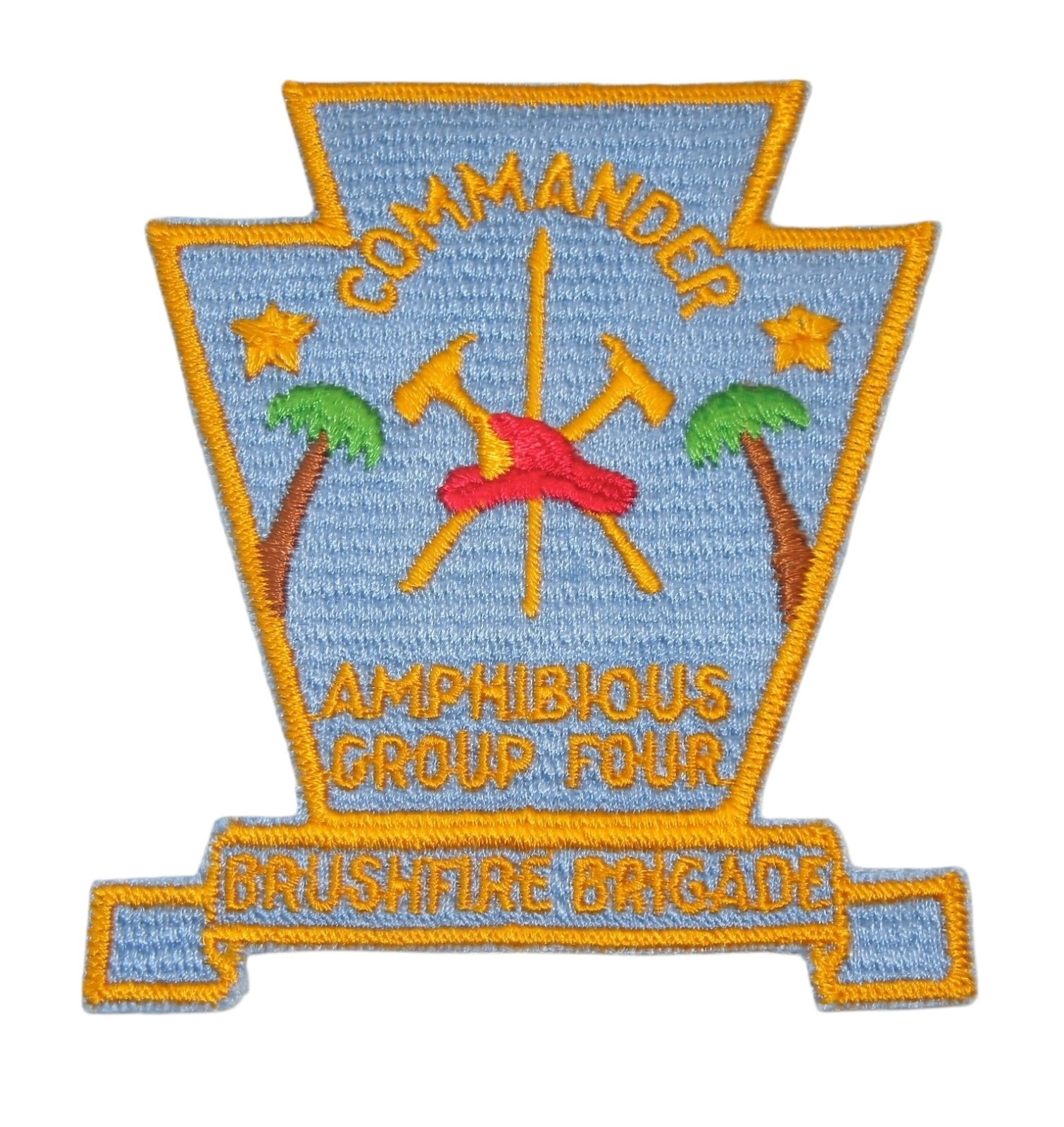 Vietnam War US Navy Commander Amphibious Group Four Brushfire Brigade Patch C9