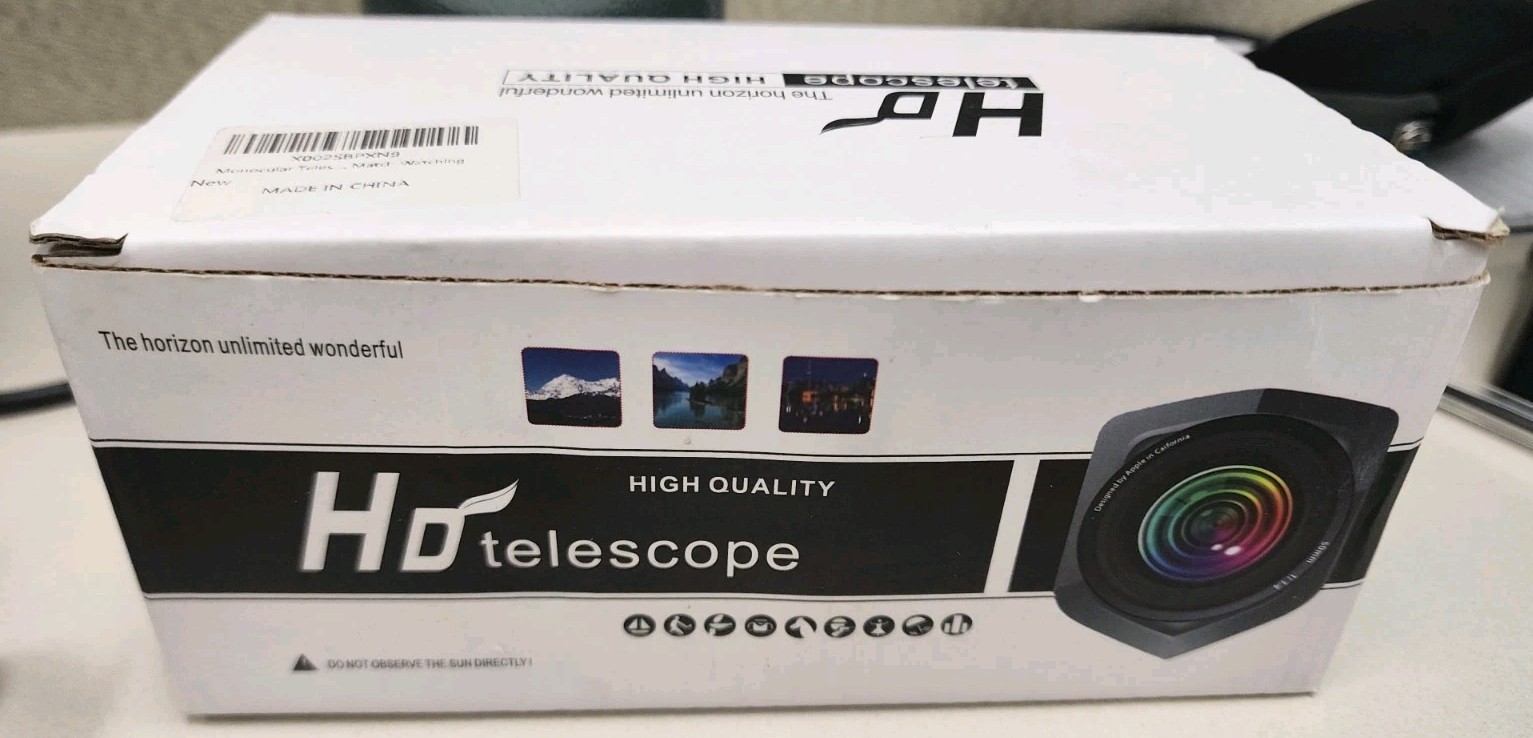 HD Monocular Telescope with Tripod & Phone Mount – Zoom Scope Kit