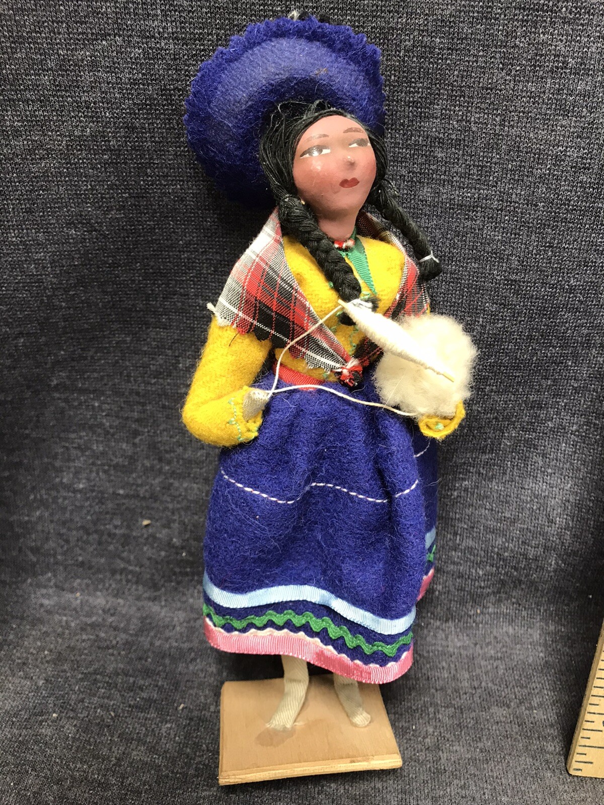 Vintage Peruvian Ethnic Dolls Cloth Folk Art Hand Made all original