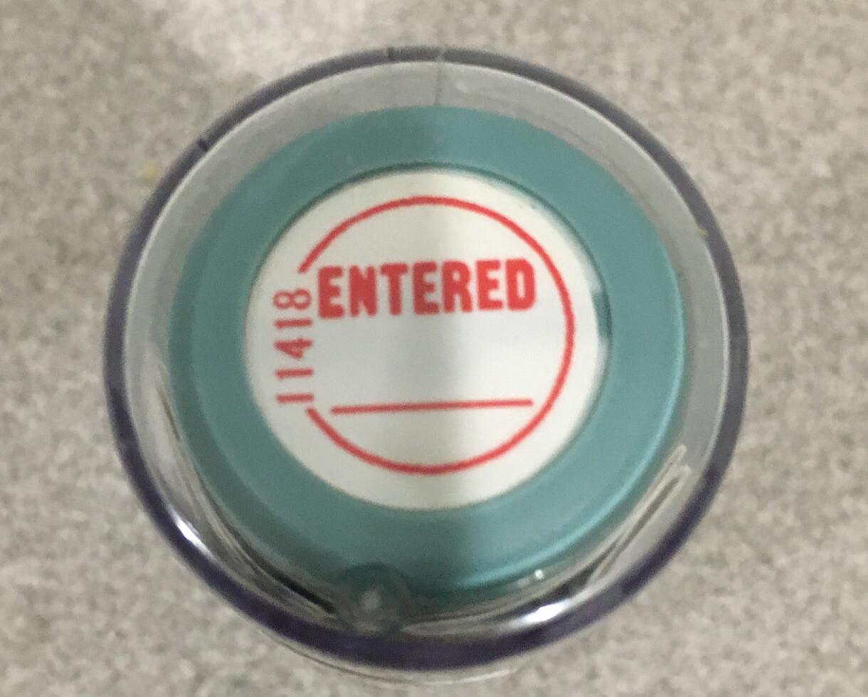 XStamper Red Pre-Inked "Entered"11418