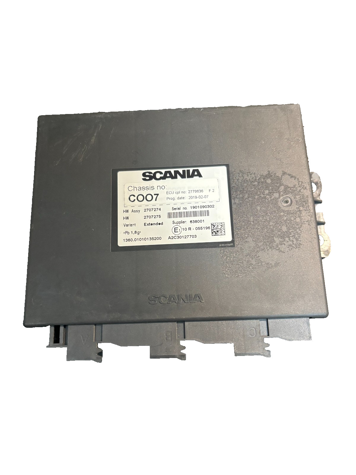 2779636 3021072 2457000 COO7 Scania Electronic Control Unit 500kbit/s Extended
