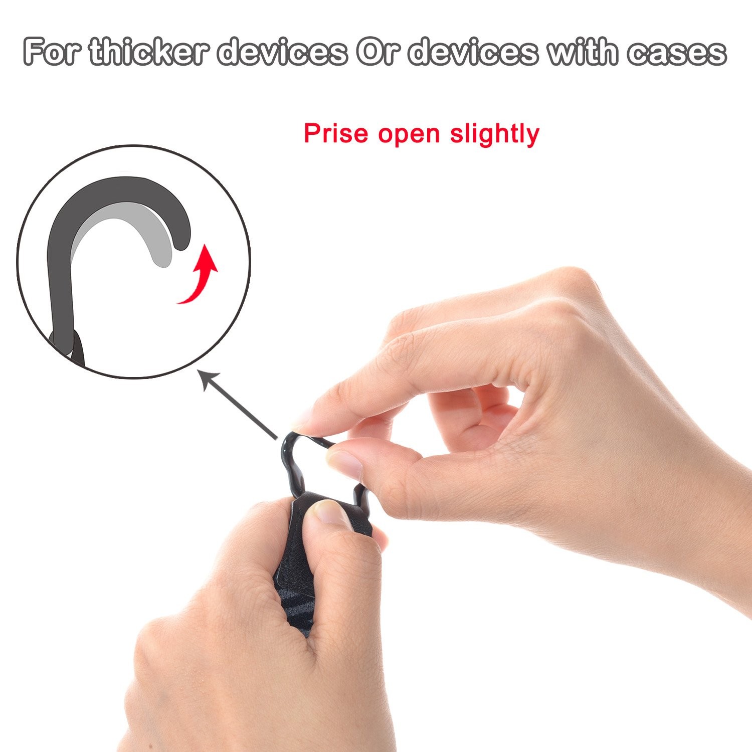 TFY Security Hand-Strap for Tablets Compatible with ONE Piece, Black,Gray