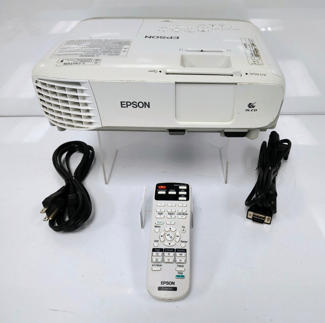 Epson Powerlite 107 XGA 3LCD 3500 Lumens 1024x768 Projector W/Remote