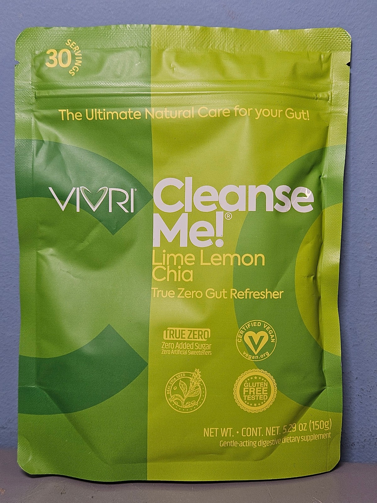 30 Servings VIVRI Cleanse Me Lime Lemon Chia Cleanser - Exp 10/27 - New & Sealed