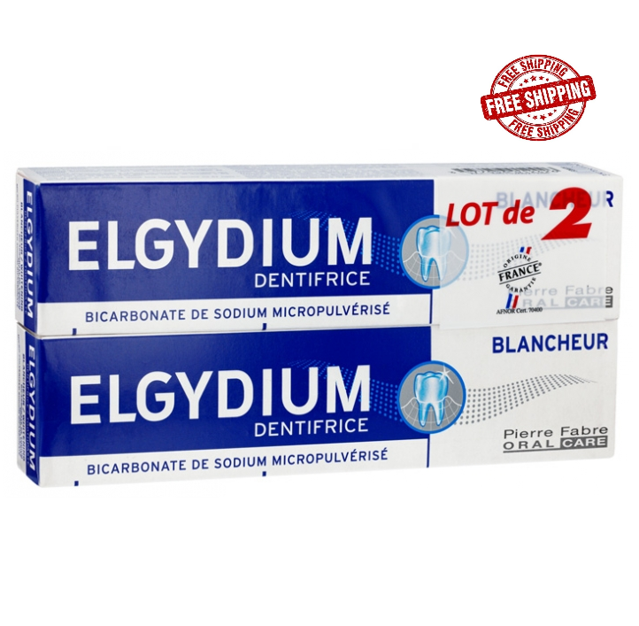 2 PACK - Elgydium Whitening Toothpaste 75ml Exp 02/26