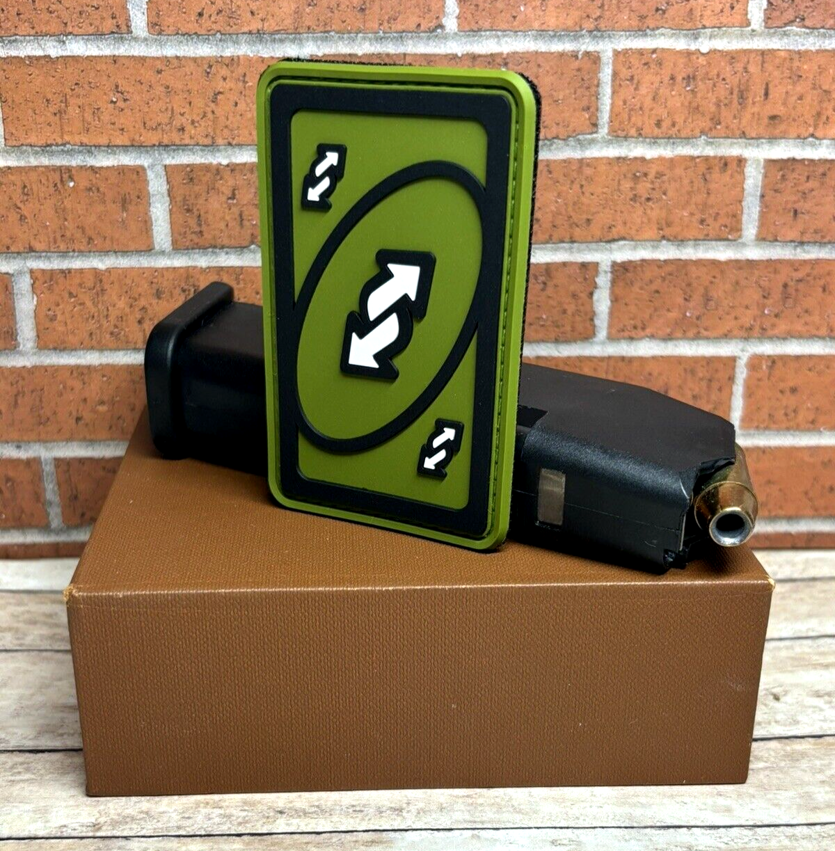 Tactical PVC Patch - Uno Reverse Card Patch - Green Uno Reverse Card PVC Patch