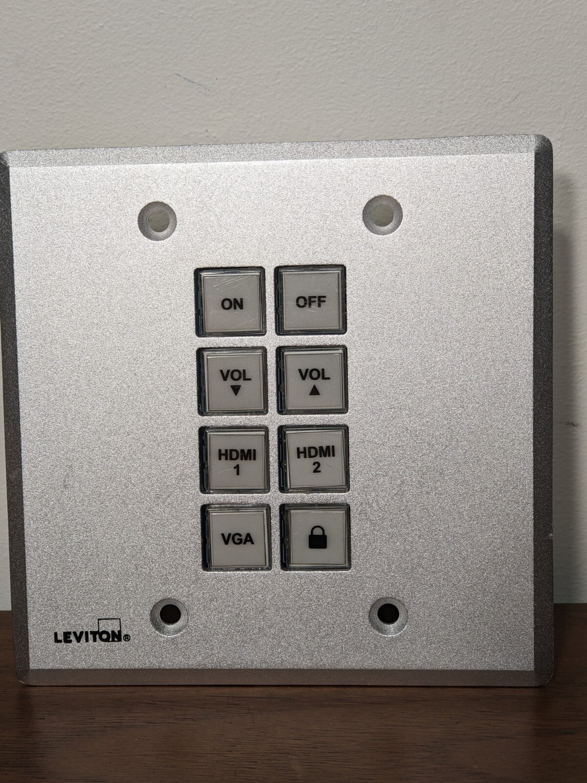 Leviton Control Sound Module Control Panel Wallplate 41920-CP8