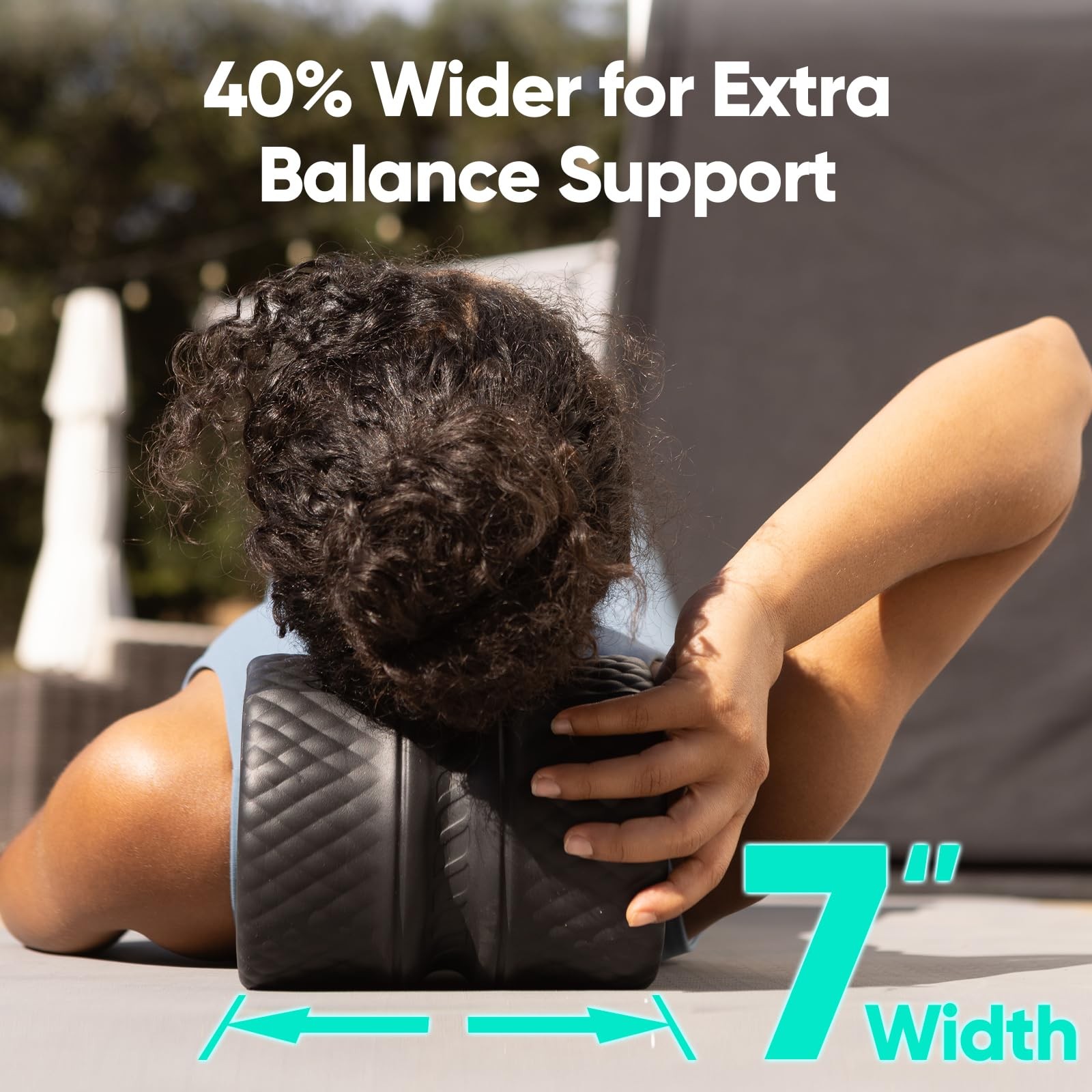 Back Roller - Deep Tissue Massage Wheel, Yoga Wheel & Back Stretcher for Pain...