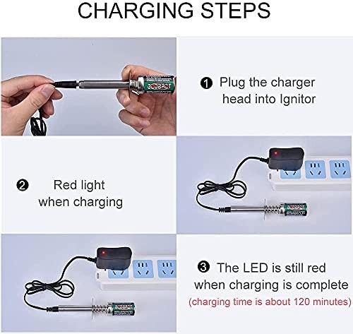 Nitro RC Car Starter Kit - Glow Plug Igniter, Charger, Fuel Bottle for 1/8 1/10