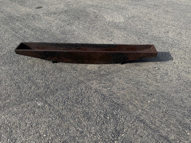 Antique Cast Iron Blacksmith Wheelwright Wagon Wheel Felloe Oiler Trough Tool