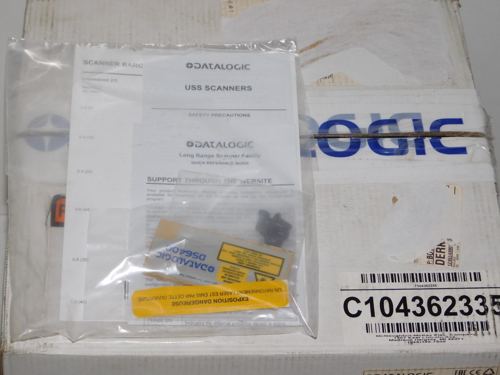 New Datalogic DS6400-105-012 Fixed Automation Laser Barcode Scanner Reader Unit