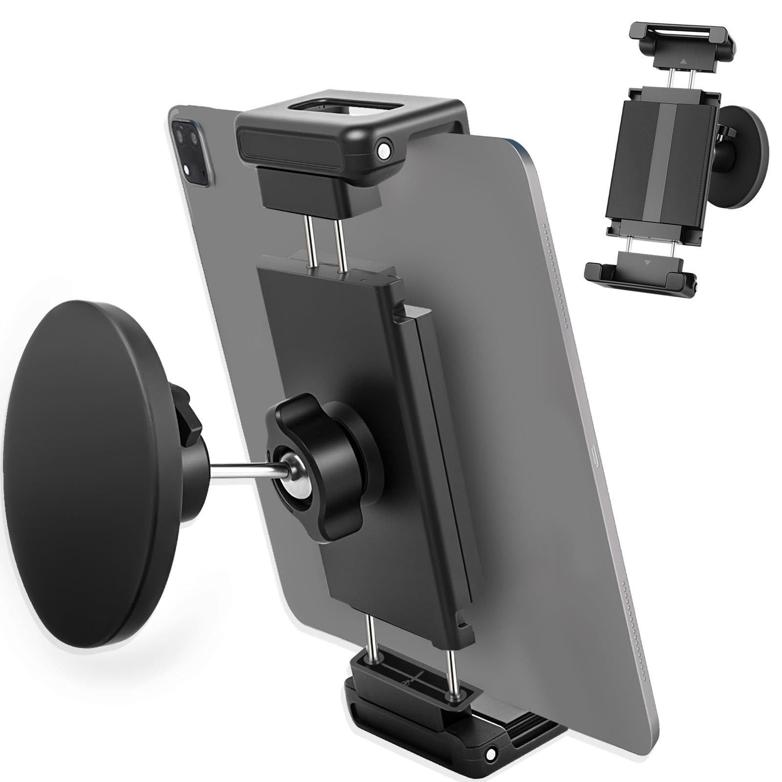 Strong Magnetic Tablet Mount, 360° Swivel Stand for Kitchen/Office/Gym, Unive...