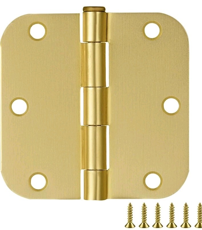 Heavy-Duty Steel Construction: Made from durable steel, these hinges support up