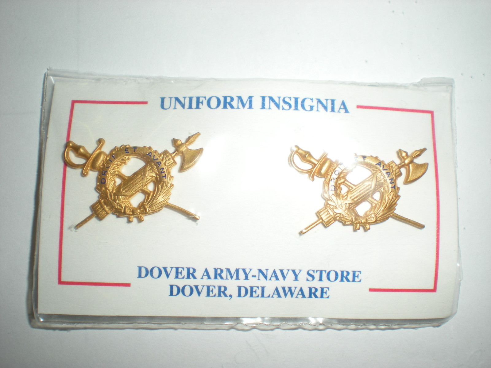 US ARMY OFFICER INSPECTOR GENERAL COLLAR INSIGNIA - 1 PAIR