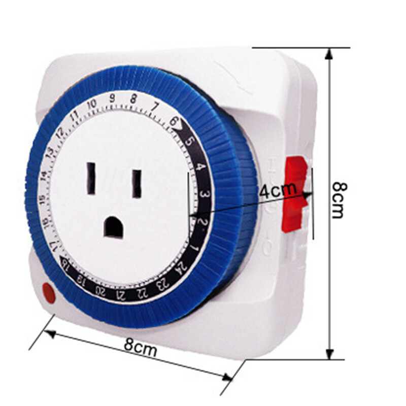 EU US Plug Programmable 24H Timer Switch Countdown Switch Socket Auto Power Off