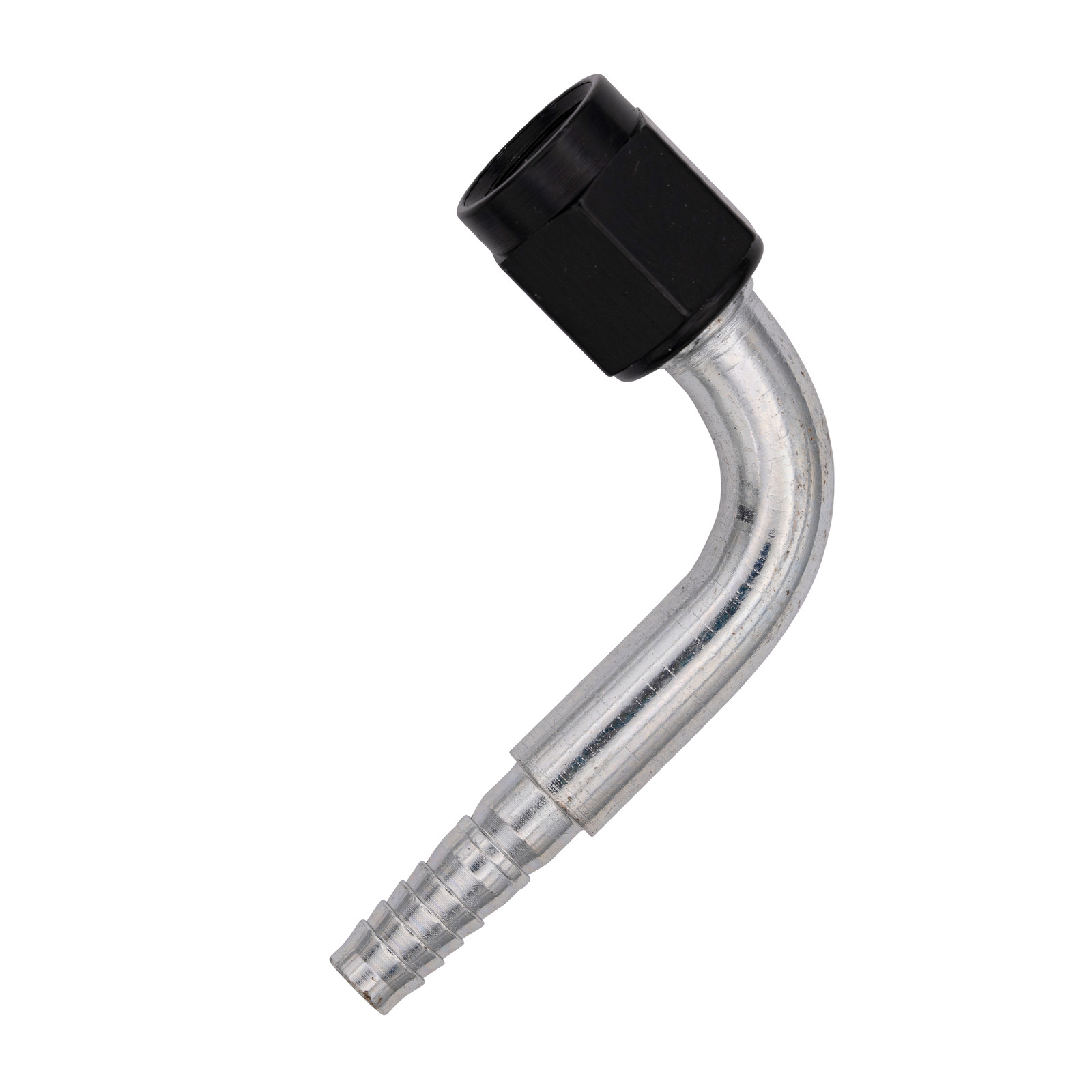 Flo Supply 6AN 90 Degree Hose End Assembly - Red B-Nut