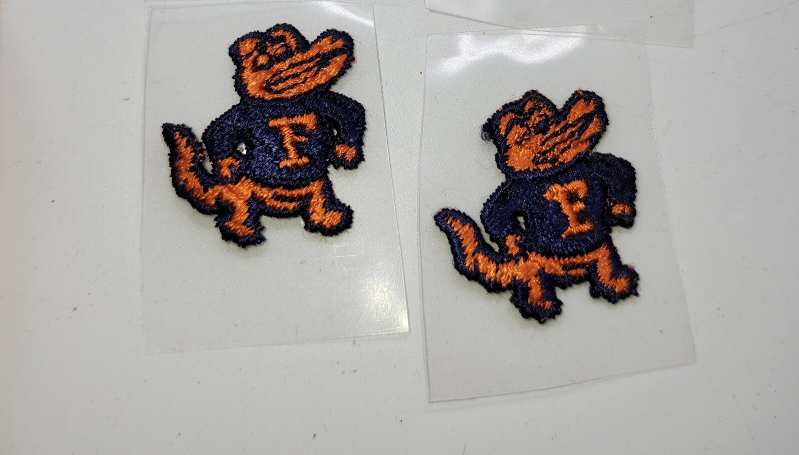 2 NEW Vintage UF UNIVERSITY OF FLORIDA GATORS football Embroidered Iron On Patch