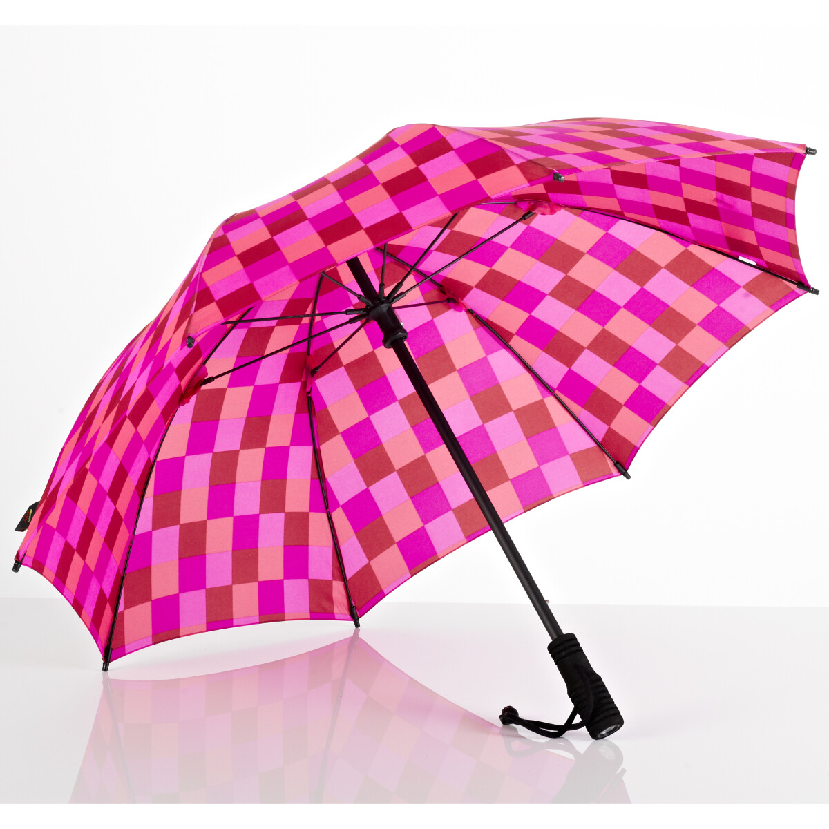 EuroSCHIRM Swing Flashlight Umbrella (Pink Squares) Trekking Hiking Lightweight